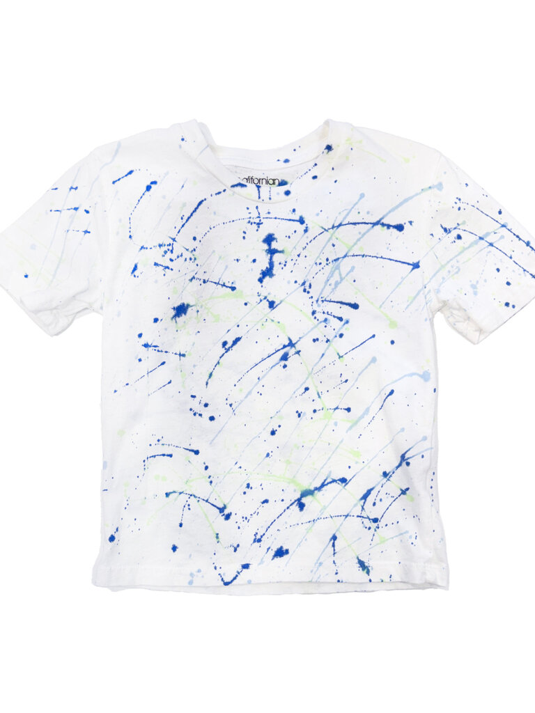 Californian Vintage White Splatter T-Shirt