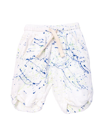 Californian Vintage White Splatter Shorts
