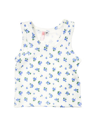sofi Blue Floral Tank Top