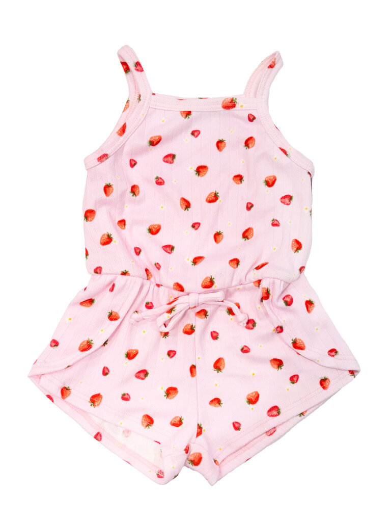 sofi Pink Strawberry Romper