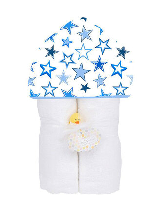 Baby Jar Deluxe Hooded Towel - Starry Sky Blue