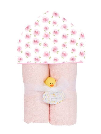 Baby Jar Deluxe Hooded Towel - Rosebuds