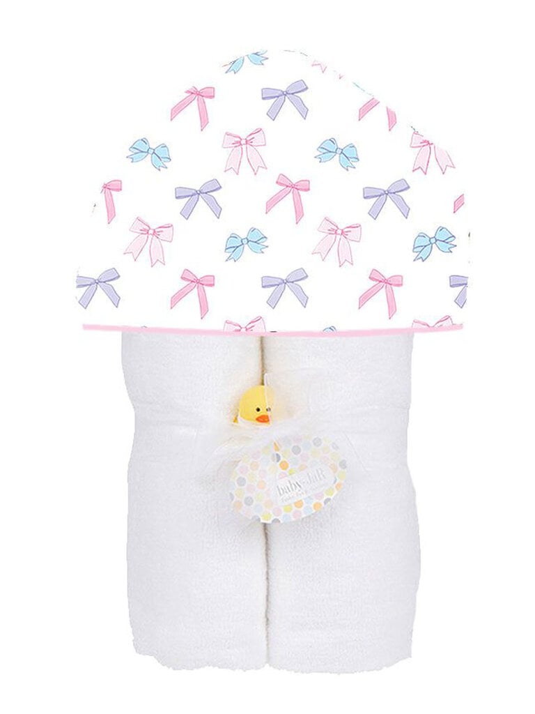 Baby Jar Deluxe Hooded Towel - Bows