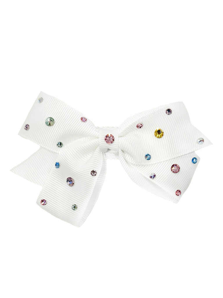 Bari Lynn Crystallized Grosgrain Bow