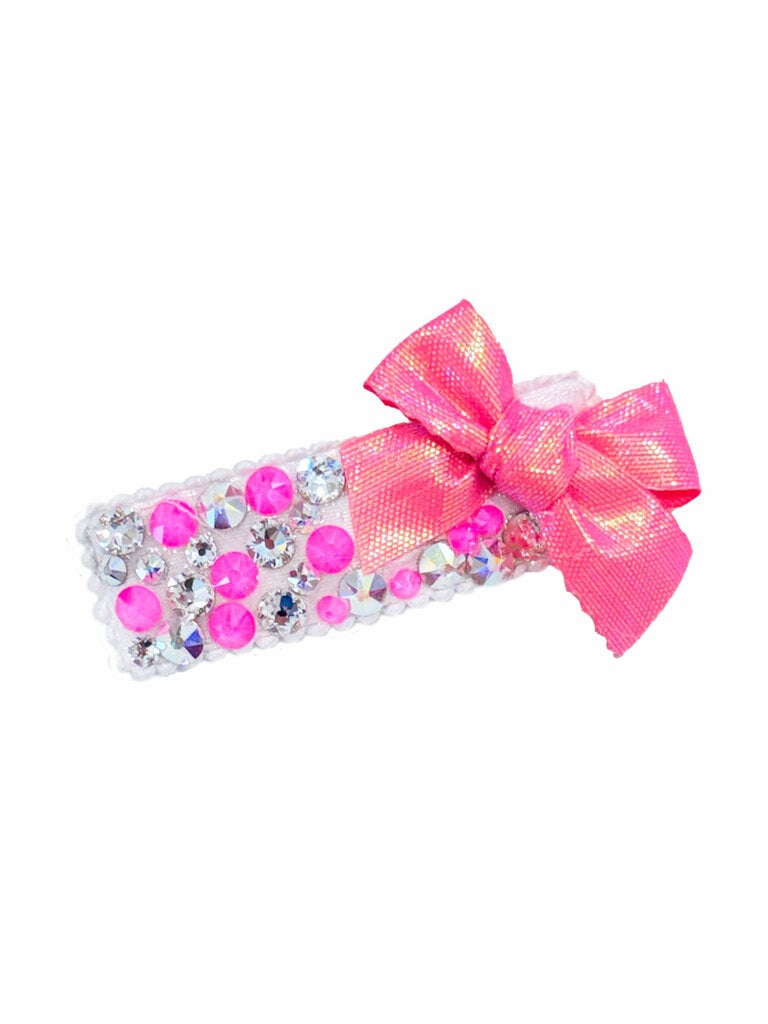 Bari Lynn Shimmer Bow Crystallized Clip
