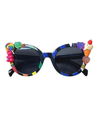 Bari Lynn Crystallized Rainbow Charm Sunnies