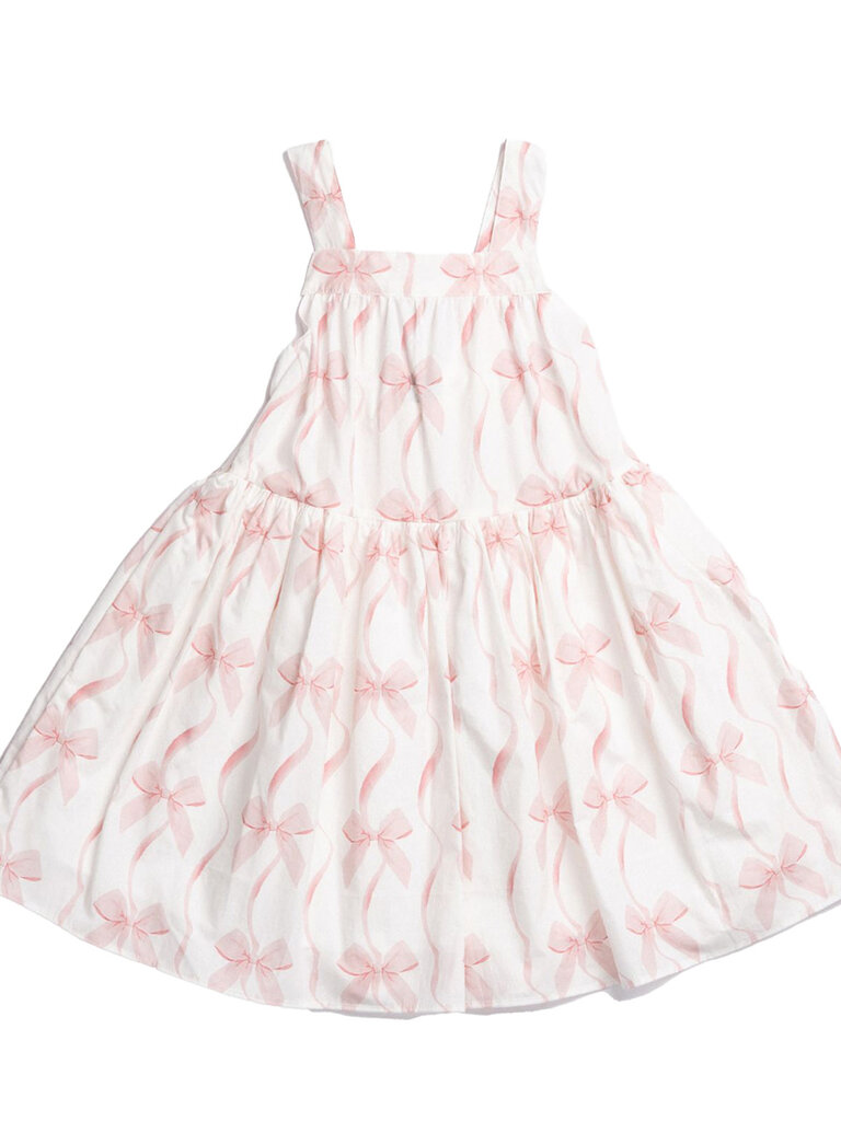 Petite Hailey Liah Bow Print Dress