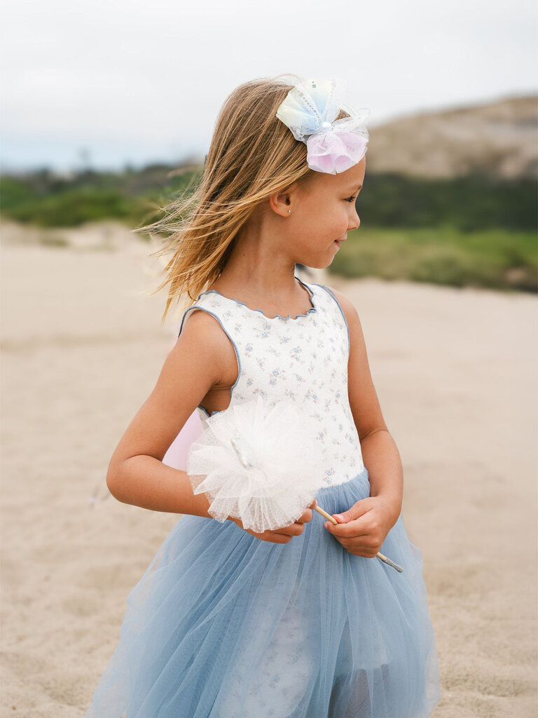Petite Hailey Blue Grace Floral Tutu Dress