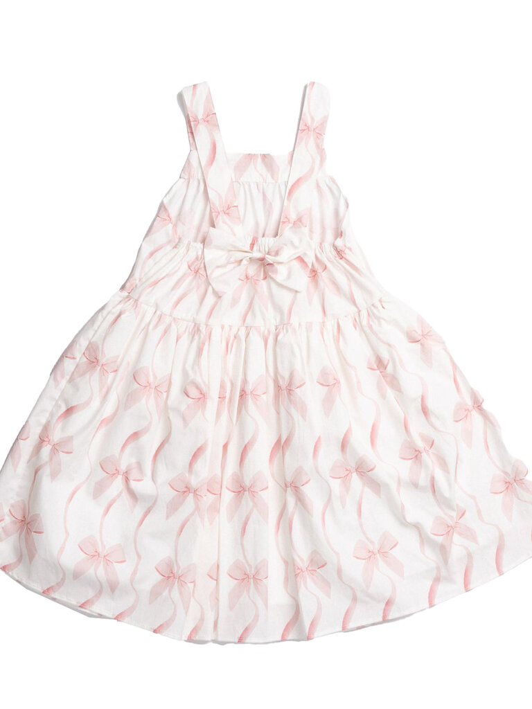 Petite Hailey Liah Bow Print Dress