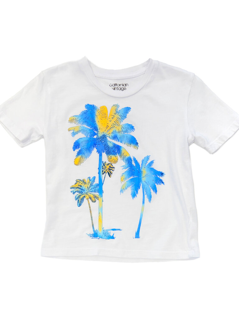 Californian Vintage SUNSET White T-Shirt