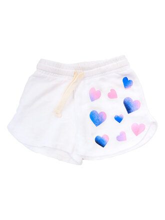 Californian Vintage HEARTS White Shorts