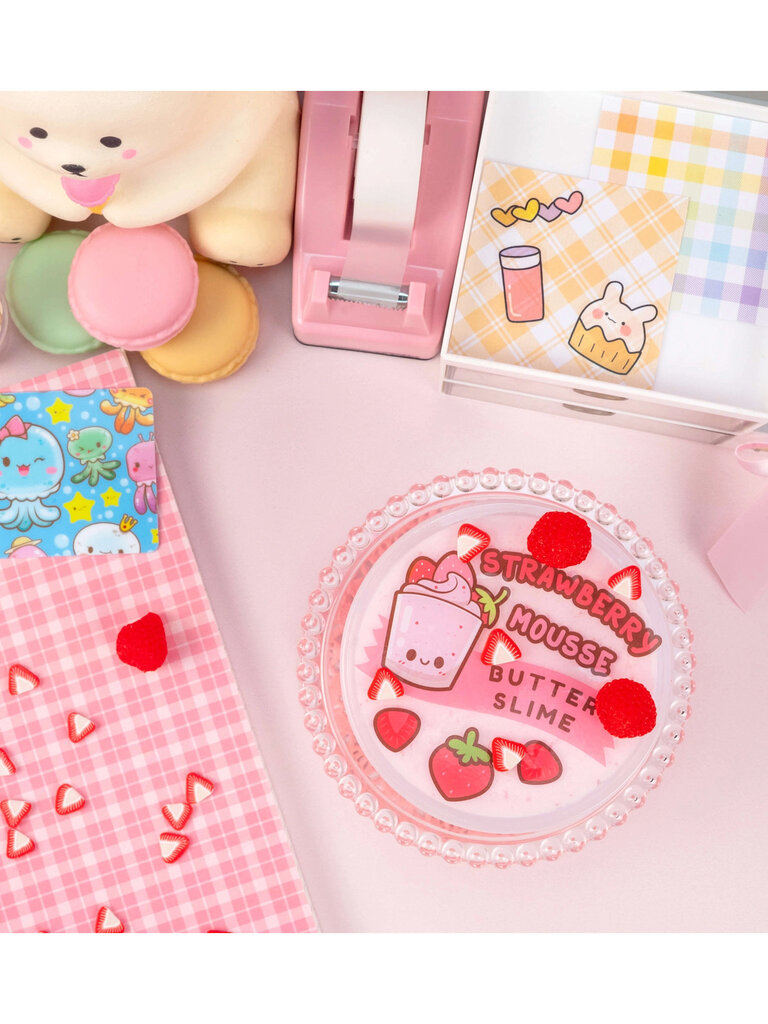 Kawaii Slime Strawberry Mousse Butter Slime