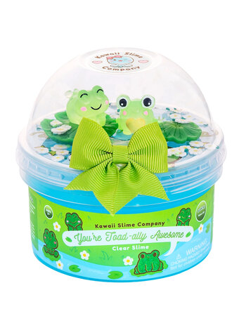 Kawaii Slime You're Toad-ally Awesome Clear Slime