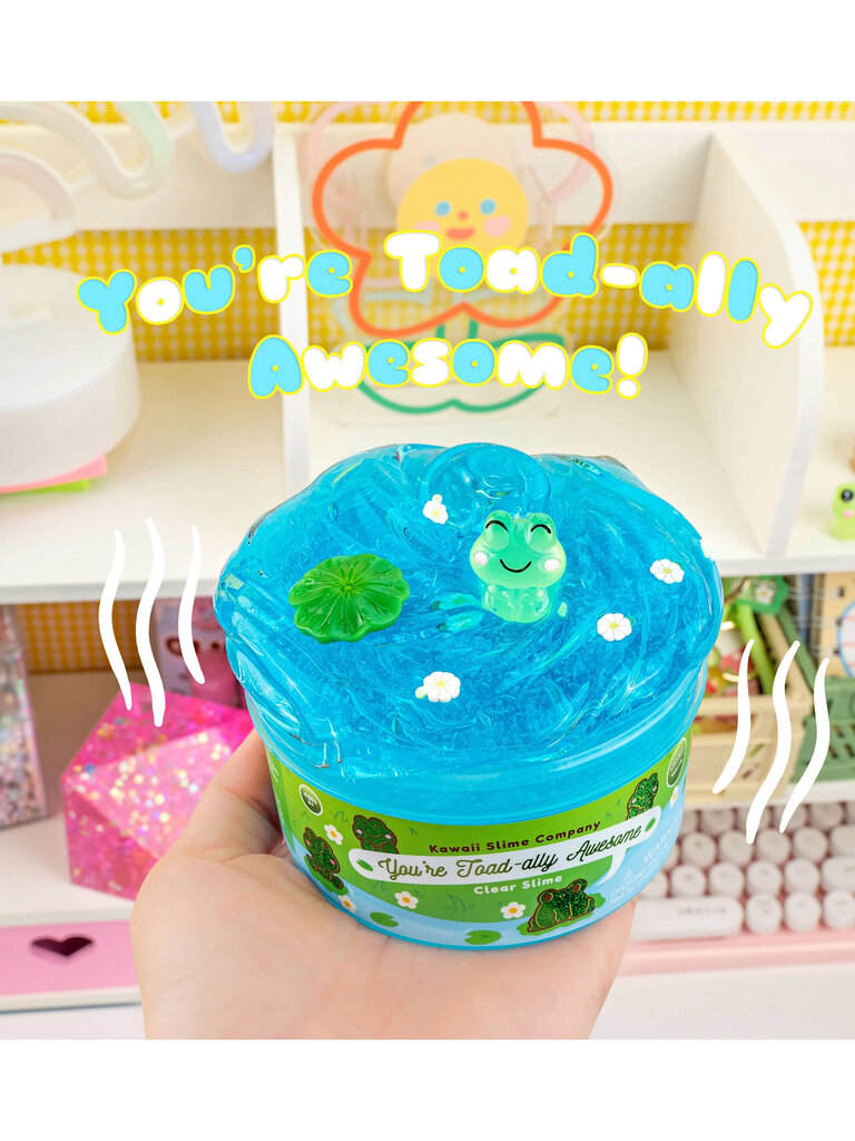 Kawaii Slime You're Toad-ally Awesome Clear Slime