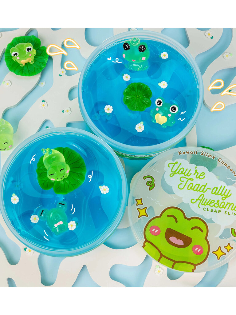 Kawaii Slime You're Toad-ally Awesome Clear Slime