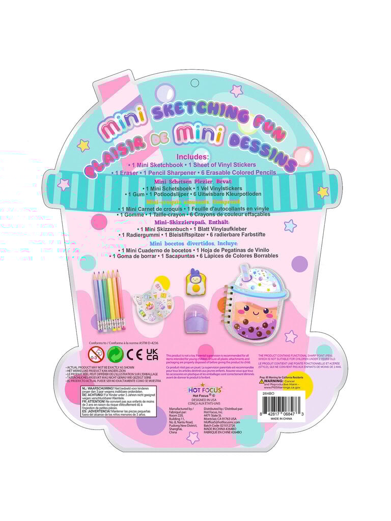 Hot Focus Boba Mini Sketchbook Fun