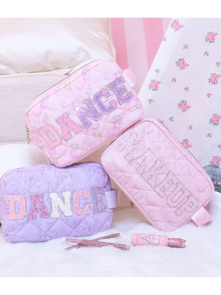 Skincare Bow Quilted Pouch