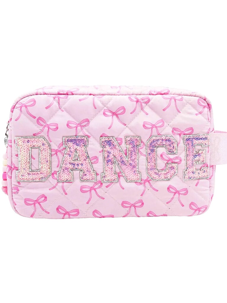 Dance Bow Quilted Pouch