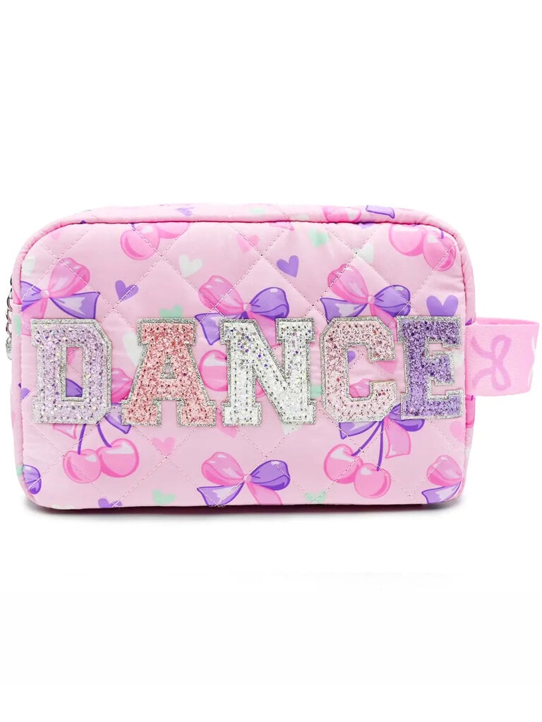 Dance Cherry Quilted Pouch