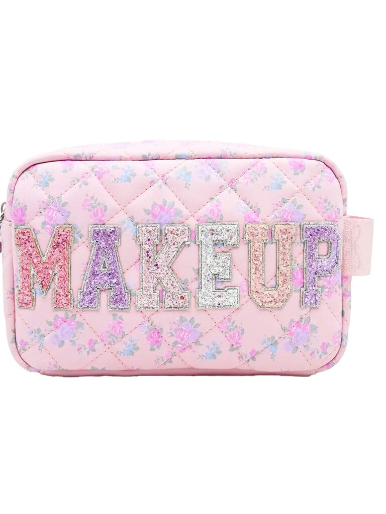 Makeup Floral Quilted Pouch