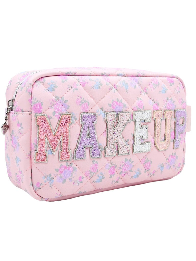 Makeup Floral Quilted Pouch