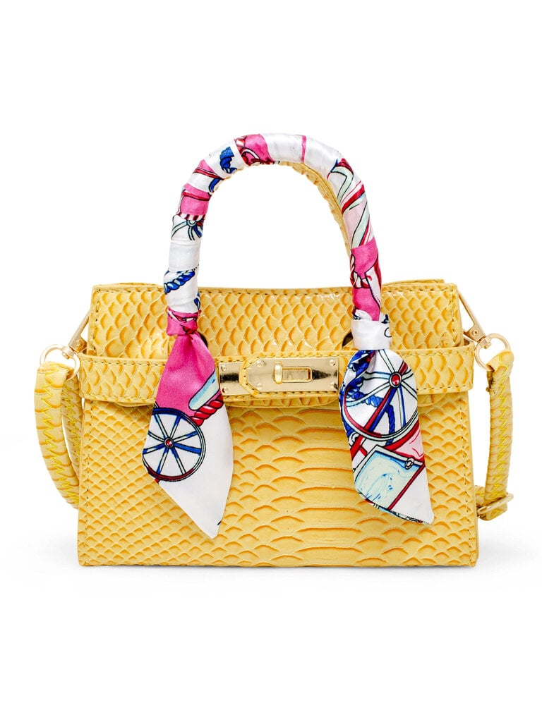 Zomi Gems Vivid Crocodile Scarf Handbag