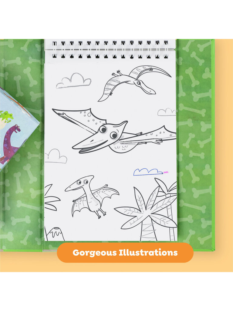 Tiger Tribe Coloring Set - Dinosaur