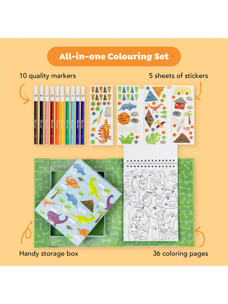 Tiger Tribe Coloring Set - Dinosaur