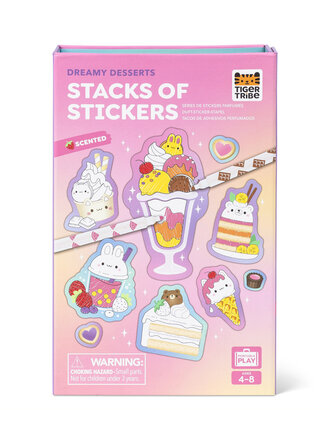 Tiger Tribe Scented Stacks of Stickers - Dreamy Desserts