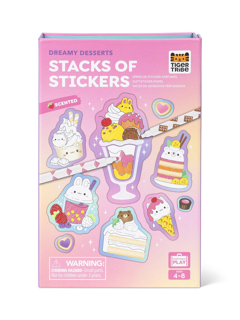 Tiger Tribe Scented Stacks of Stickers - Dreamy Desserts