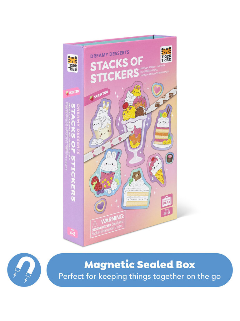 Tiger Tribe Scented Stacks of Stickers - Dreamy Desserts