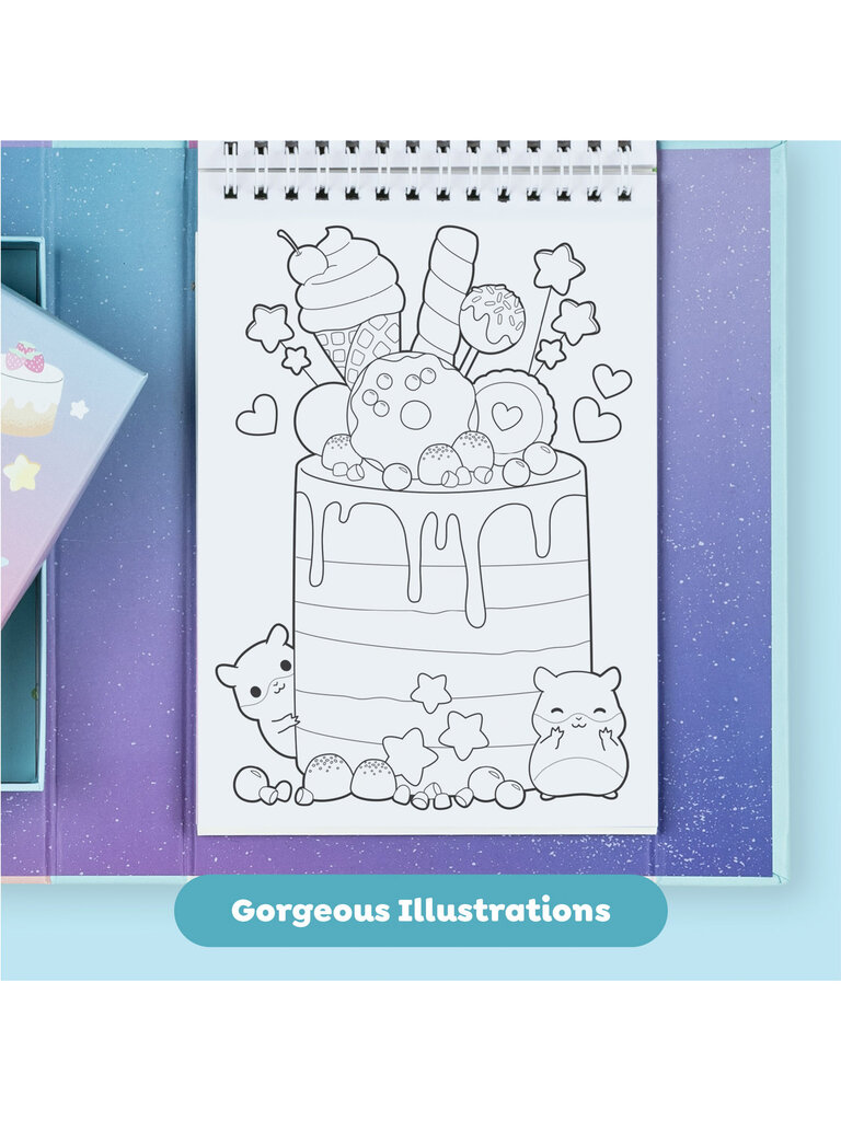 Tiger Tribe Pastel Coloring Set - Kawaii Cafe