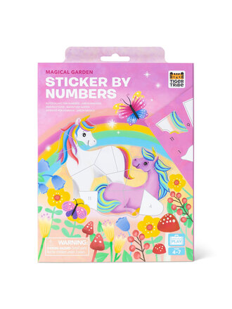 Tiger Tribe Sticker By Numbers - Magical Garden