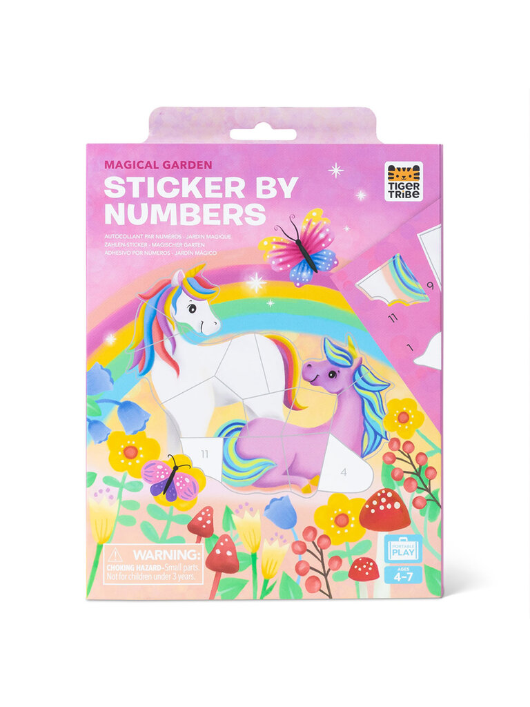 Tiger Tribe Sticker By Numbers - Magical Garden