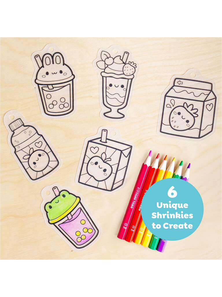 Tiger Tribe Shrinkorama - Charm Bracelet - Kawaii Drinks
