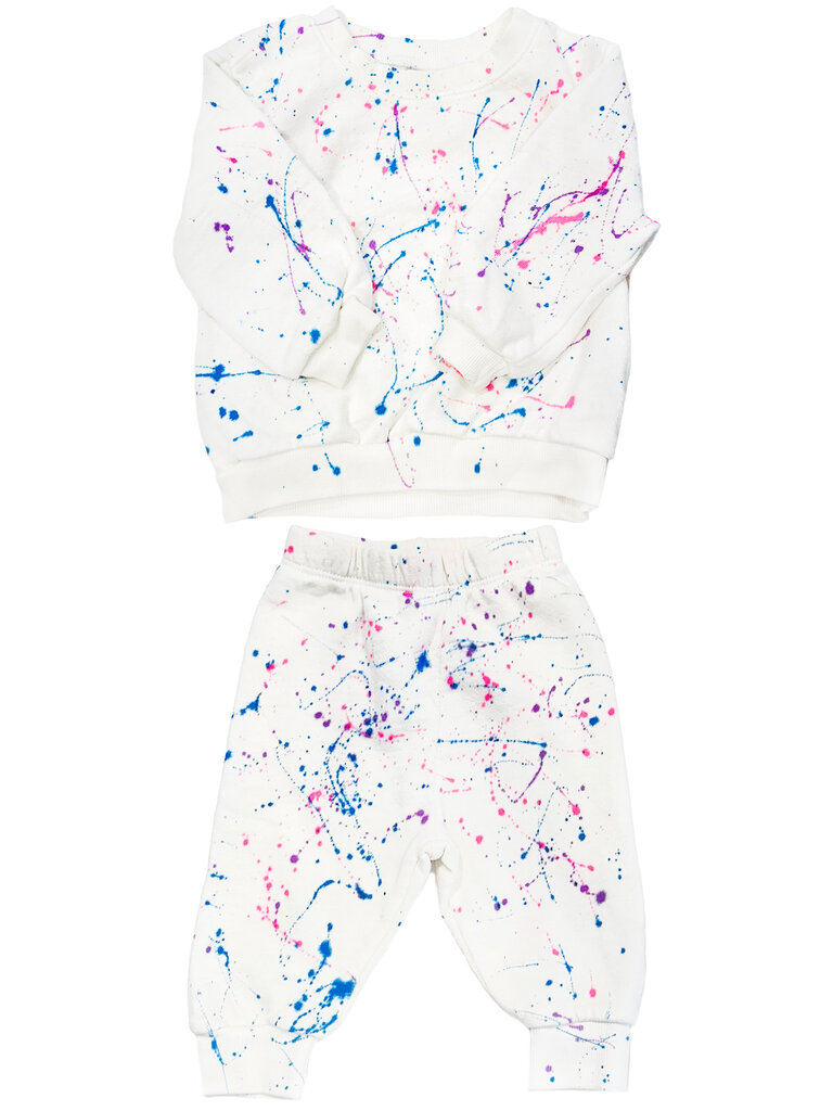 Californian Vintage Baby Girl Splatter Set