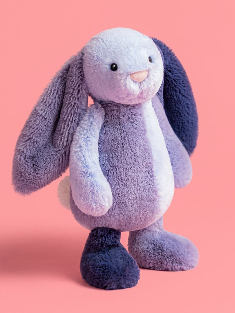 Jellycat Bashful Patchwork Blue Bunny Original