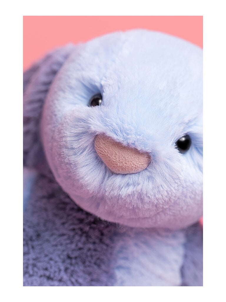 Jellycat Bashful Patchwork Blue Bunny Original