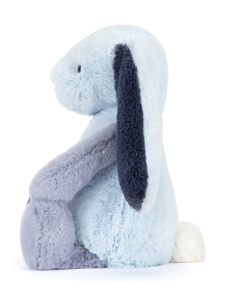 Jellycat Bashful Patchwork Blue Bunny Original