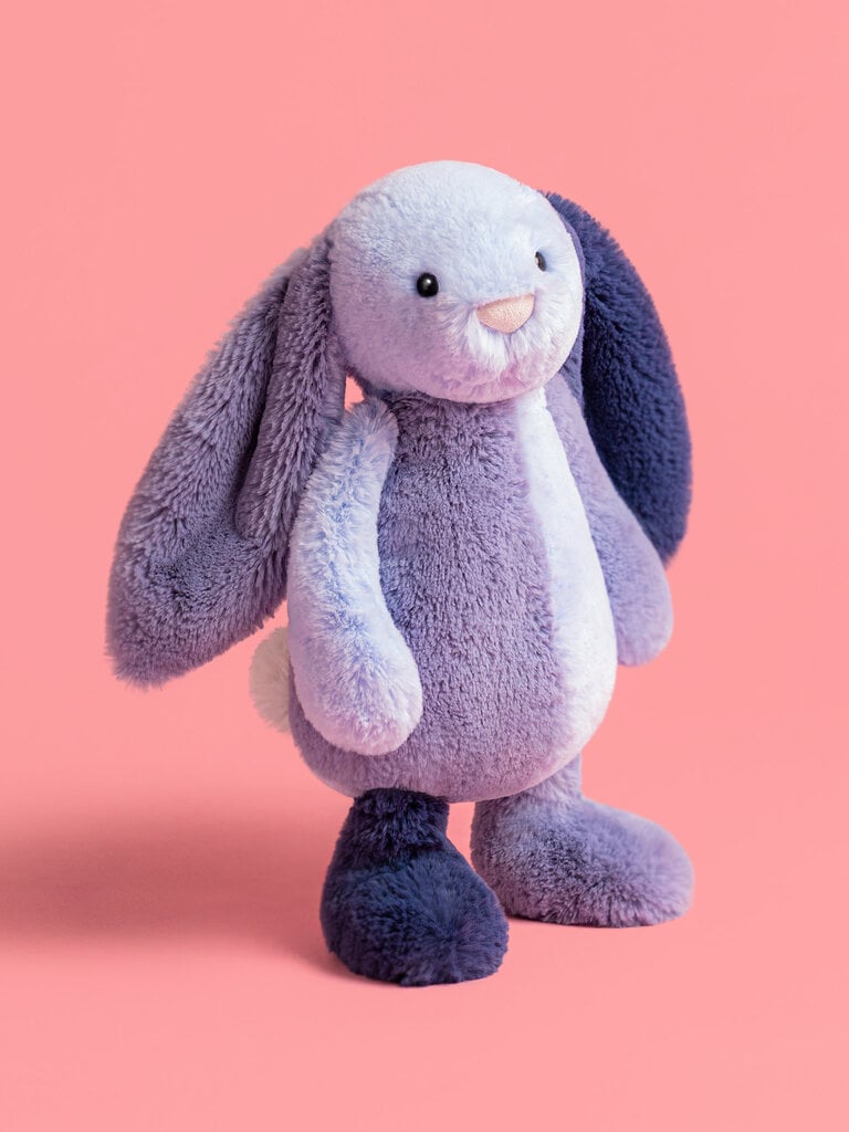 Jellycat Bashful Patchwork Blue Bunny Original