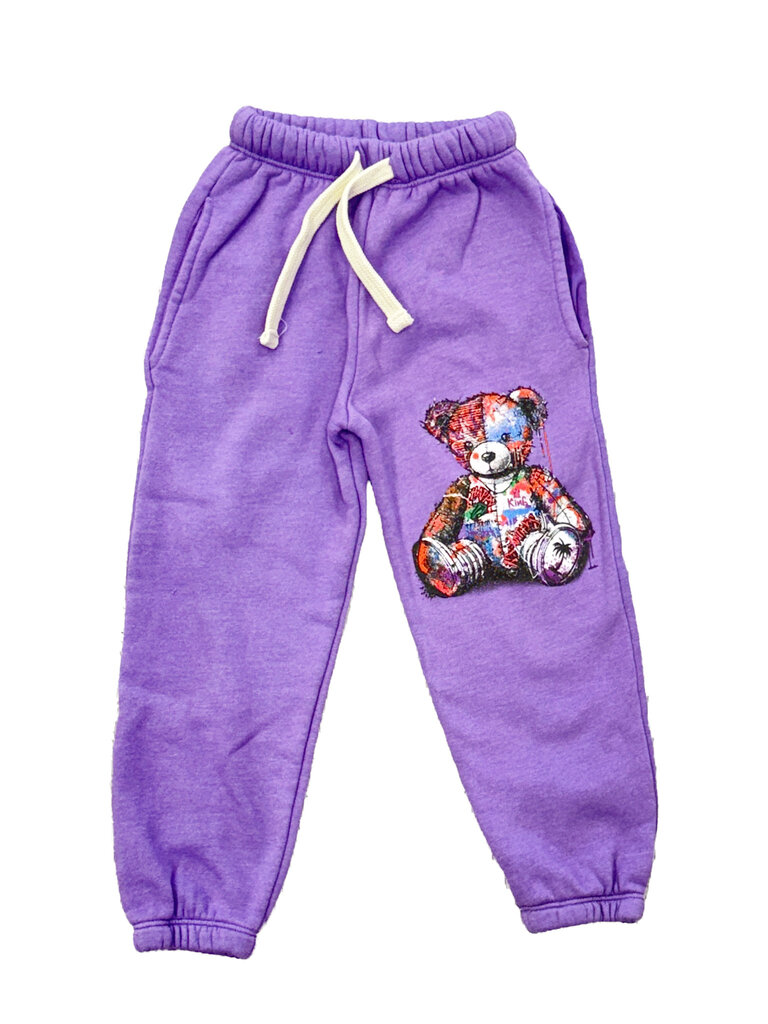 Californian Vintage Purple Teddy Bear Sweatpants