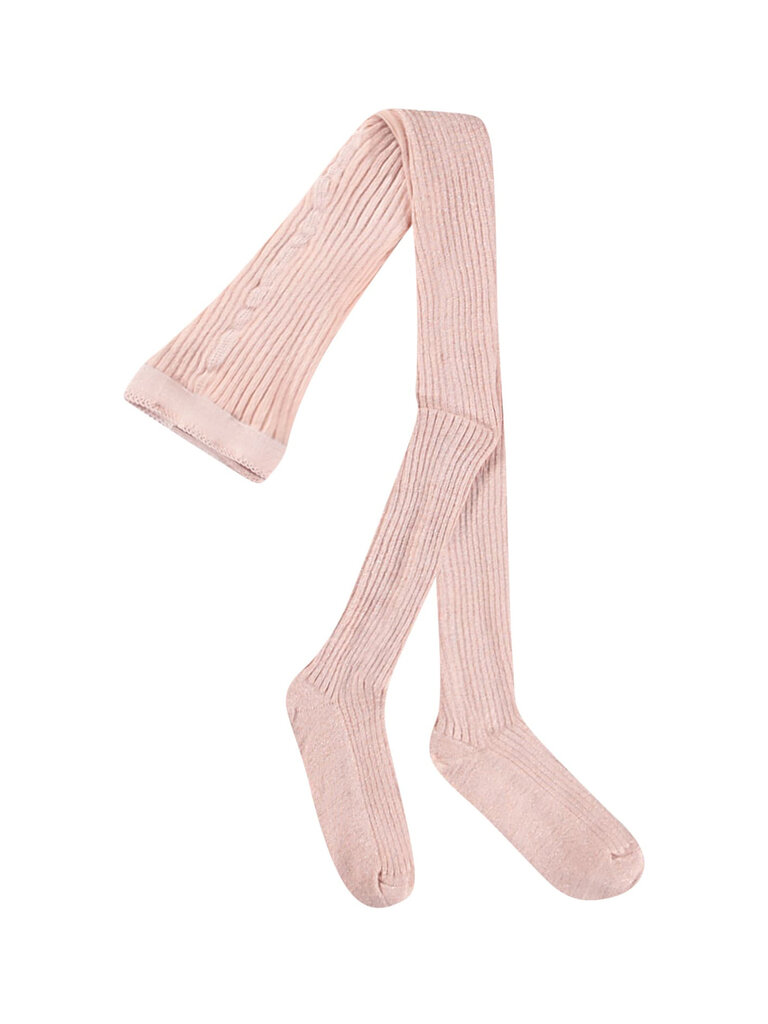 Molo Glitter Rib Tights - Petal Blush