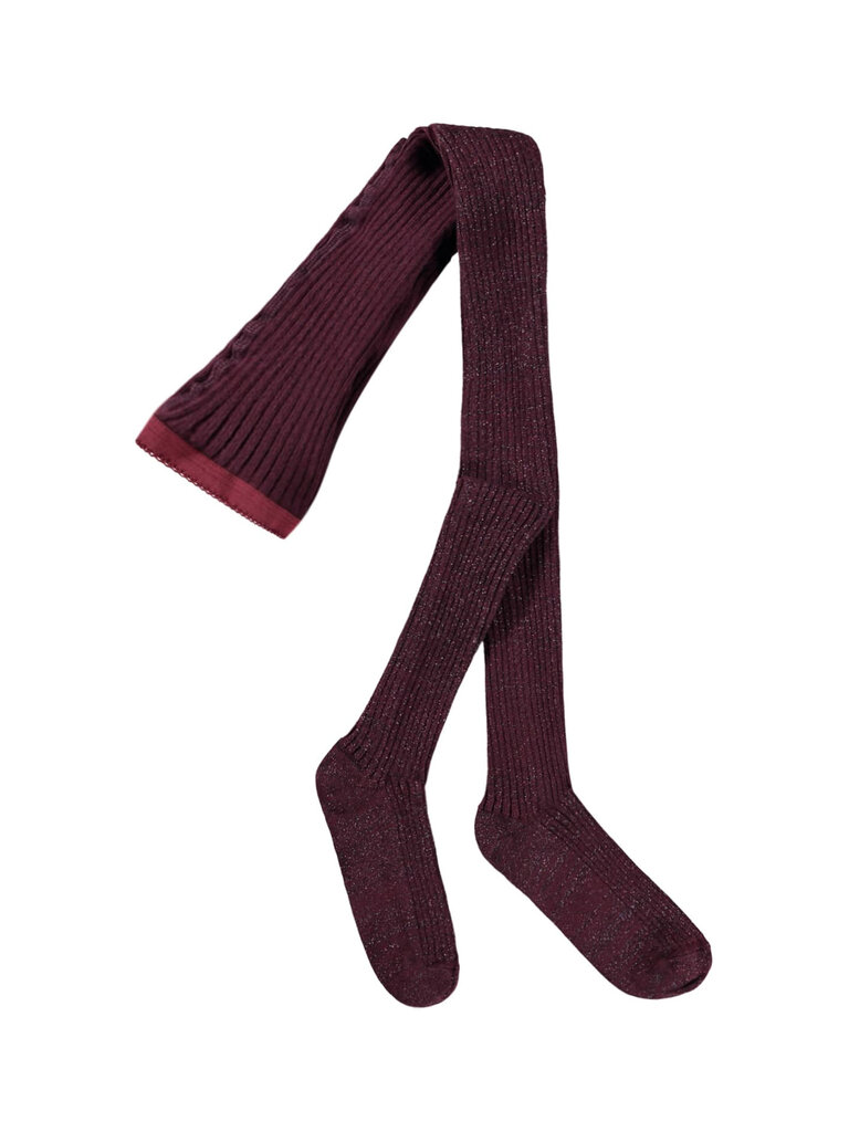 Molo Glitter Rib Tights - Forestberry