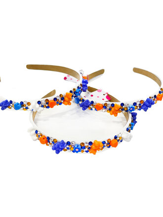 Bari Lynn NYC Orange & Blue Gummy Bears Headband