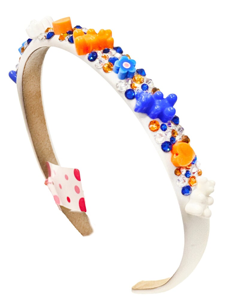 Bari Lynn NYC Orange & Blue Gummy Bears Headband