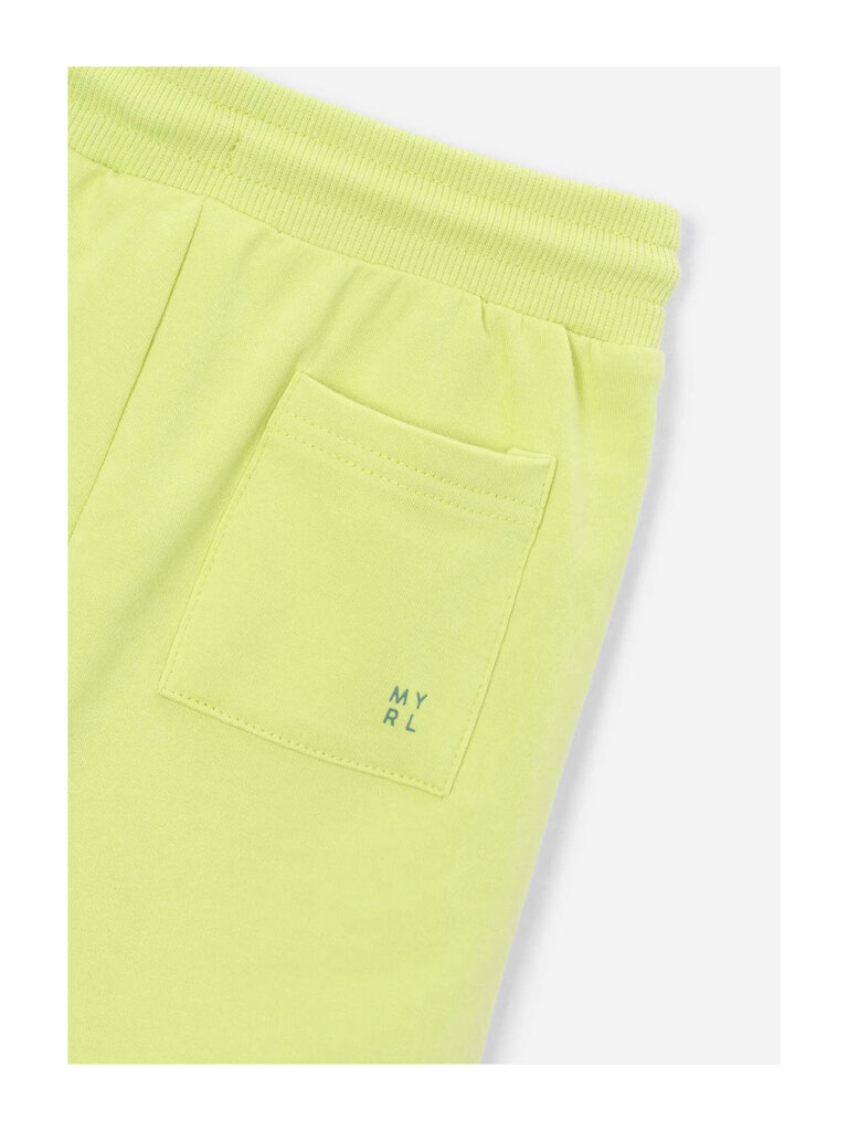 Mayoral Boys Neon Yellow Cotton Shorts