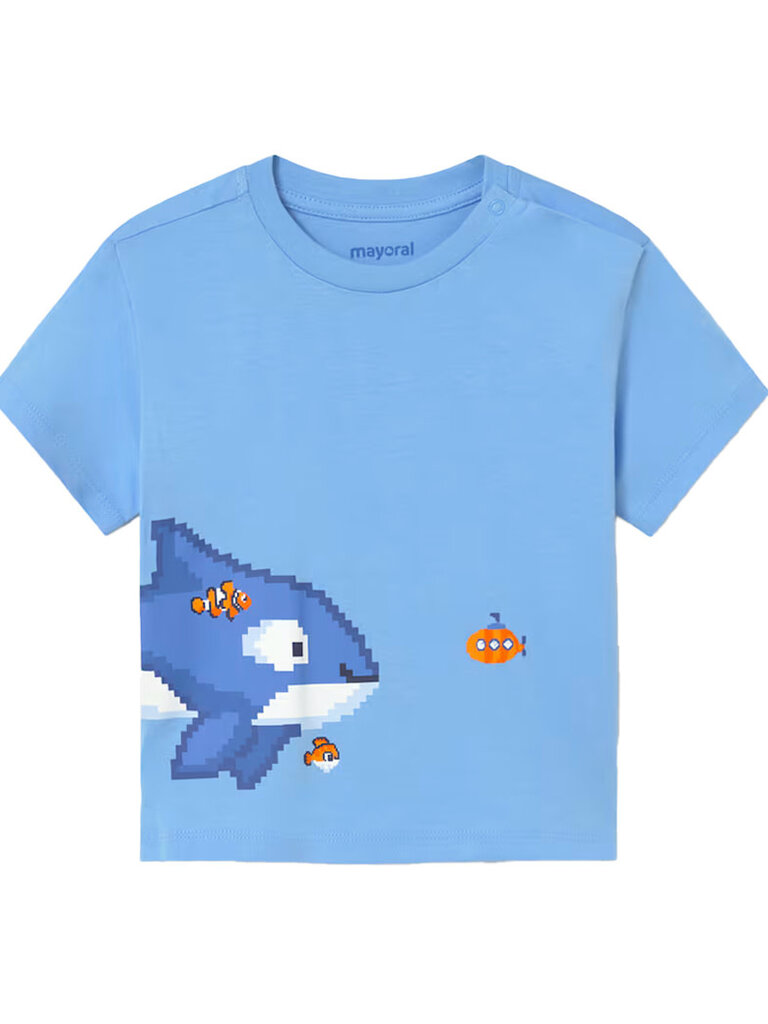 Mayoral Baby Digital Whale T-Shirt