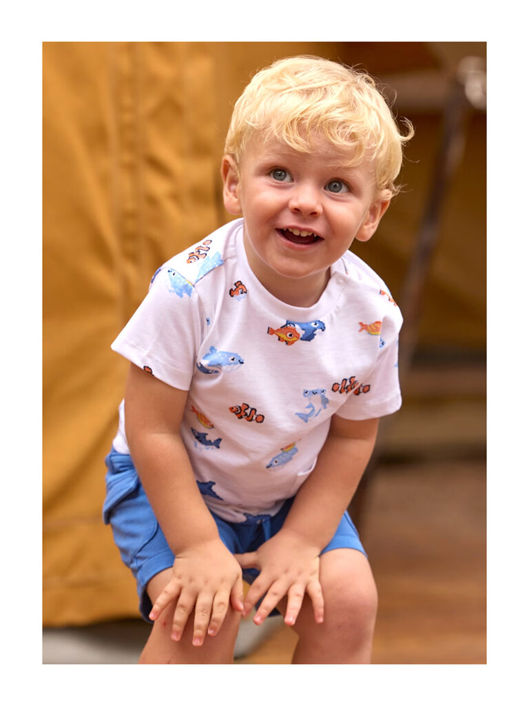 Mayoral Baby Digital Fish T-Shirt Set
