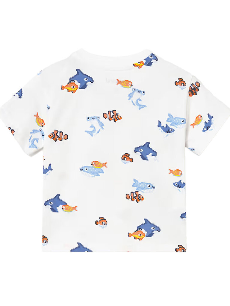 Mayoral Baby Digital Fish T-Shirt Set