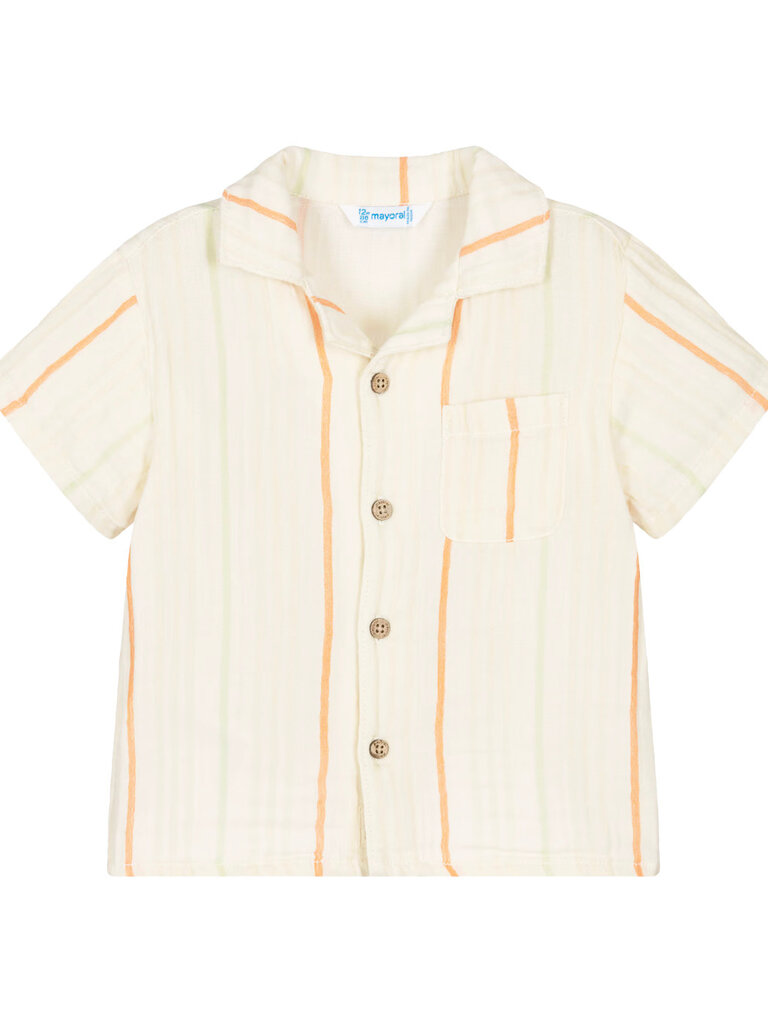 Mayoral Baby Striped Cotton Muslin Shirt